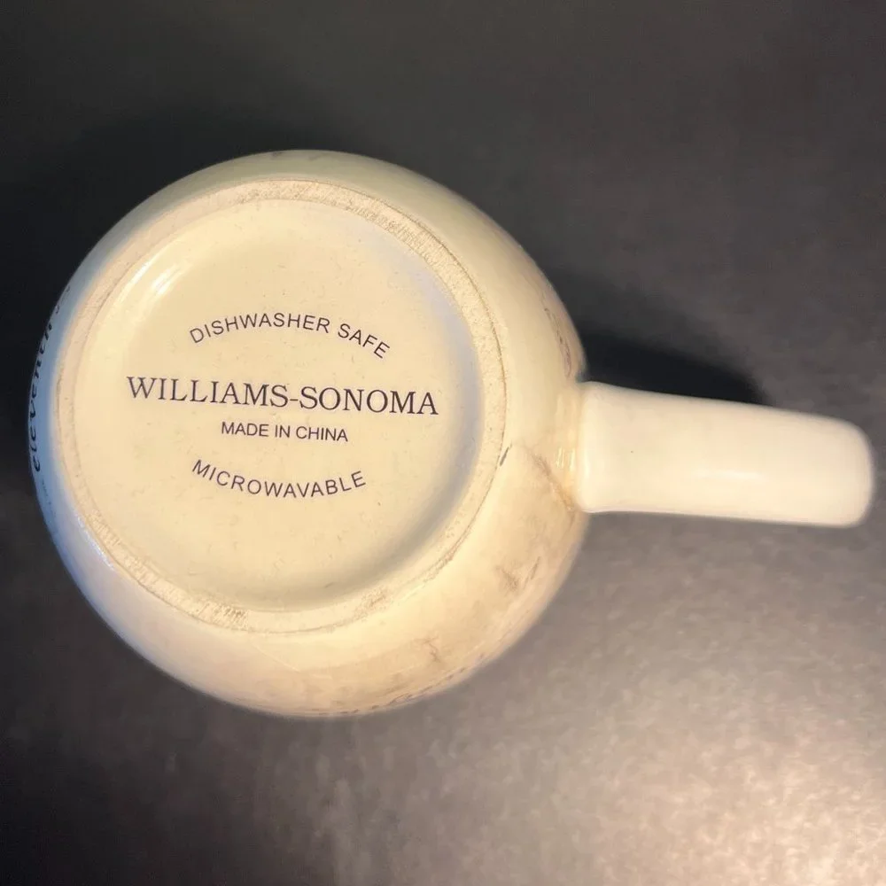 Williams Sonoma 12 Days Of Christmas Mug w/ Days 10, 11 & 12 ~ Christmas Carol